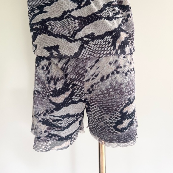 Y2K SWEET PEA STACY FRATI Mesh Tube Top Snake Romper Indie Sleeze Baddie | Sz S - Picture 5 of 11